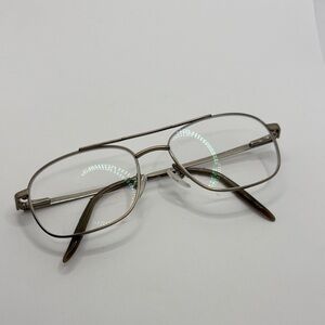 Men’s Charmant aviator CH8143N titanium eyeglasses frames 54-17–140 tan